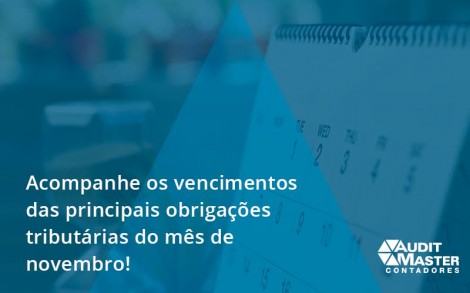 Acompanhe Os Vencimentos Audit Master - Contabilidade no Rio de Janeiro - Audit Master Contadores